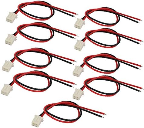 X-DREE 10шт 2 stopica Priključni kabel Produžni kabel Crveno i Crno(10шт 2 terminala Cavo di prolunga za povezivanje J-S-t Rosso