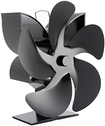 Ventilator za kamin 8 Crni ventilator za kamin 5 snaga grijača zraka za puhanje peći raspodjela topline pogon plamenika na drva motor