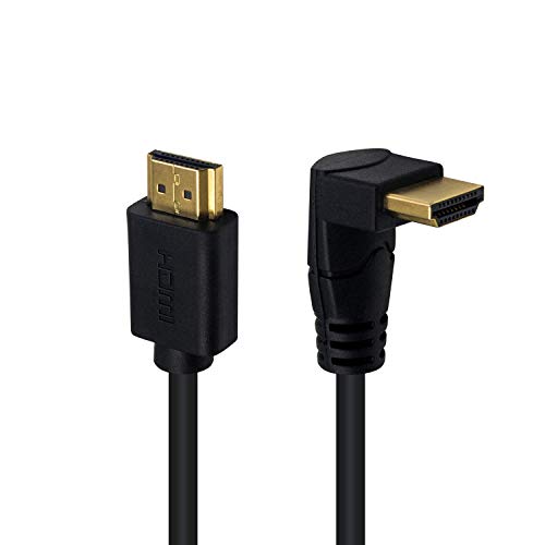 Kabel Poyiccot HDMI 2.0 dužine 2 m, 4K @ 60 Hz Kabel HDMI-HDMI 90 stupnjeva HDMI kabel od čovjeka do čovjeka, HDMI kabel velike brzine