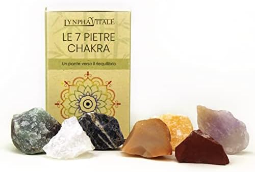 Lynpha Vitale - 7 kamenja čakra - Zacjeljivanje kamenja za kristalnu terapiju - ublažavanje anksioznosti - sedam prirodnih, čistog