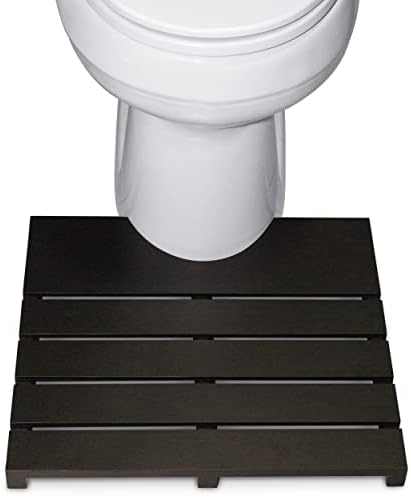 Kohinoorna drvena kupaonica prostirnica - Prilagodljiva prostirka za kupanje bez klizanja za kupaonicu za kupaonicu - teška u obliku
