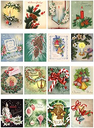 DECOUPAGE PAPER PAKET Božićni ukrasi i svijeće Flonz Vintage Styled Božićne slike za decoupage, zanat i scrapbooking