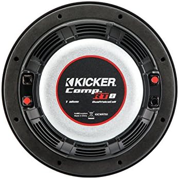 Kicker compT8 8-inčni subwoofer, DVC, 1-ohm, 300W