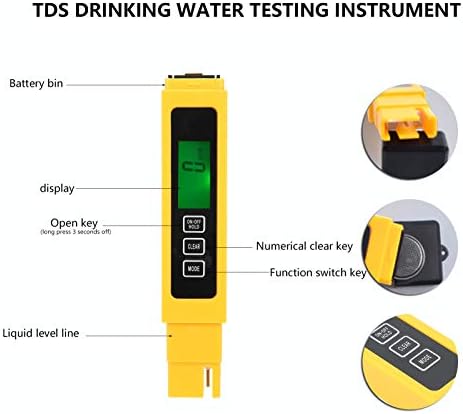 Digitalno ispitivanje, ispitivanje, mjerenje i ispitivanje pH mjerača PH PERCION Professional TDS Metar Temperatura vode za vodu ispitivač