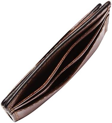 Muška kožna minimalistička Torbica za magnetsku karticu s kopčom za novac u prednjem džepu novčanika