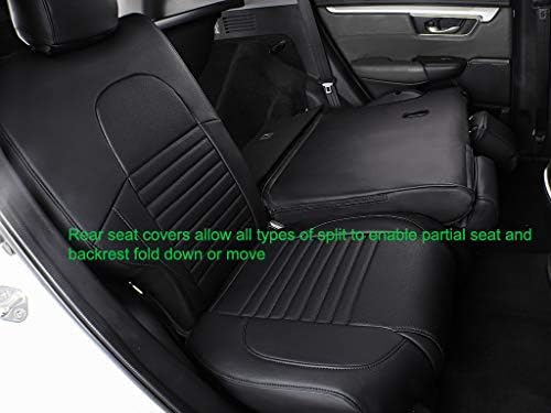 EKR Custom Fit CRV pokrivači za sjedalo za odabir Honda CRV 2017 2018 2019 2020 2021 2022 - Full Set, Koža