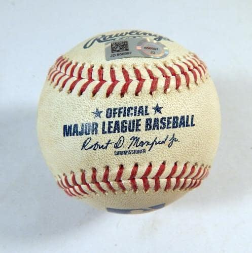2019 Milwaukee Brewers Pit Pirates Game Upotrijebljena bejzbol Hernan Perez Double 6 - Igra korištena bejzbols