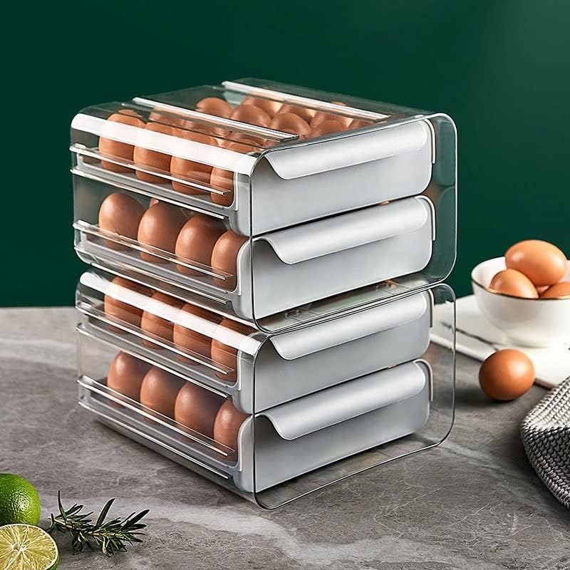 Kutija za odlaganje jaja hladnjak prozirna dvoslojna kutija za jaja kliznog tipa spremnik za dom