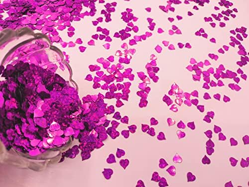 5000pcs Konfete u obliku srca Tiny Heart Confetti Srce Konfete za stolni sjaj za ukrašavanje Valentinova, vjenčanje, zaručnike