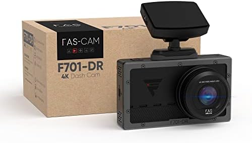 FAS Alliance F701 Dash Cam 4K Front 3840X2160 UHD, ugrađeni GPS, 3 zaslon, 135,6 ° širokokutni rekorder kamere nadzorne ploče s gornjim