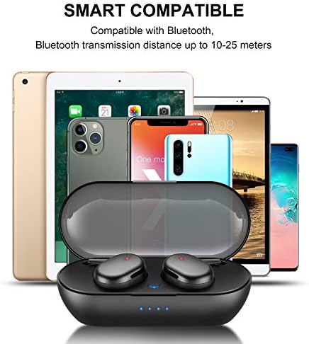 Vodootporna Bluetooth 5.2 Istinite bežične slušalice, kontrola dodira, vrijeme reprodukcije 30h ciklusa TWS T, s kutijom za punjenje