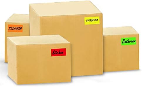 Oznake kodova boja od 3 do 1,5 inča, naljepnice inventara, naljepnice za kretanje po kući za kutije od 300 komada po pakiranju
