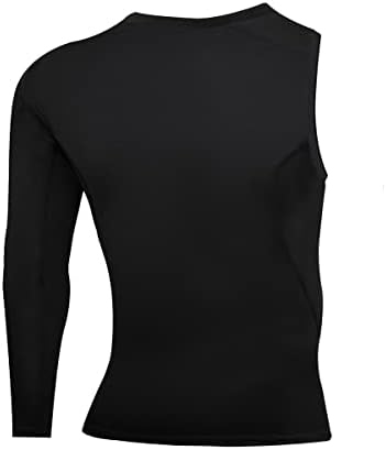 Muška sportska kompresijska košulja s jednim rukavom od 1/2, atletski pripijeni osnovni sloj, donje rublje za vježbanje