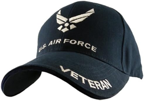 Kapa veterana Američkog ratnog zrakoplovstva s grbom orla, tamnoplava, podesiva