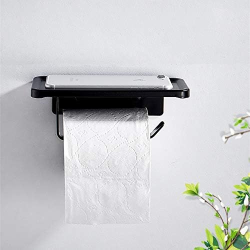 Yuanflq aluminijska legura crna kupaonica papirnati držač ručnika jednostavni toaletni nosači kreativni ukras za kupaonicu anodizirana