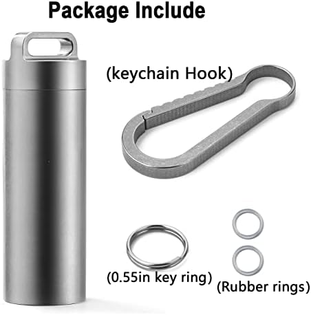 Prijenosne Futrole za tablete, metalni držač tableta od titana džepna kutija za tablete privjesak za ključeve vodootporna bočica za