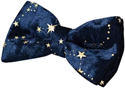 Generički duboki plavi baršunasti ovratnik i povodca set za božićne zlatne sjajne zvijezde prilagođene id ogrlice za kućne ljubimce
