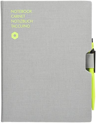 Caran d'Ache 8491-401 Poklon set, siva, A5 bilježnica, fluorescentna žuta kuglačka olovka uključena