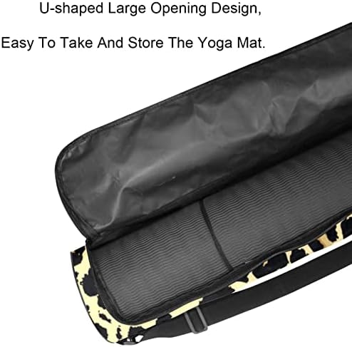 Laiyuhua Yoga Mat torba, dvostruka patentna joga teretana torba za žene i muškarce - glatke patentne zatvarače, veliki otvor u obliku