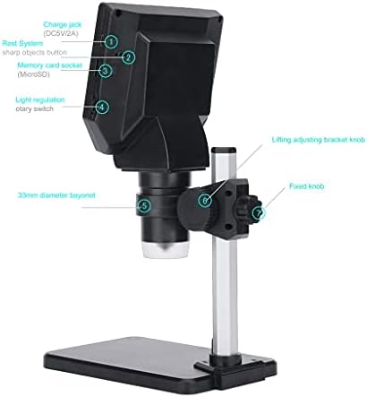 Profesionalni digitalni elektronski mikroskop s 4,3-inčnim LCD zaslonom velike baze 8-1-1000-lupa kontinuiranog pojačanja
