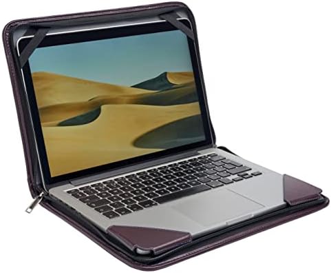 Broonel purpurna kožna laptop messenger futrola - kompatibilna s Lenovo ThinkPad x13 joga gen 2 13