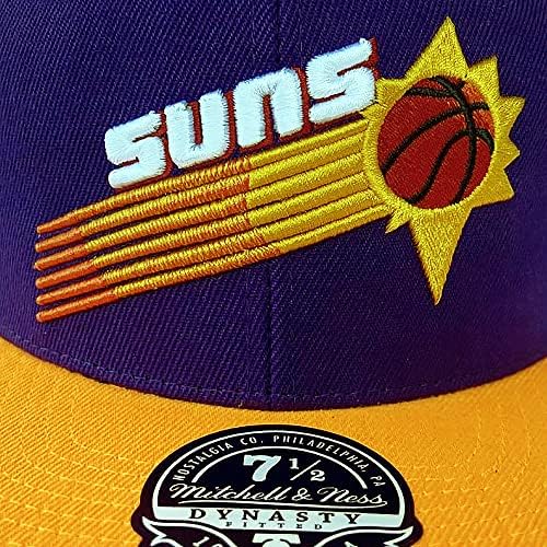 Mitchell & Ness Phoenix Suns dinastija Utvrđena zakrpa ugrađena kapica, 2tone šešir