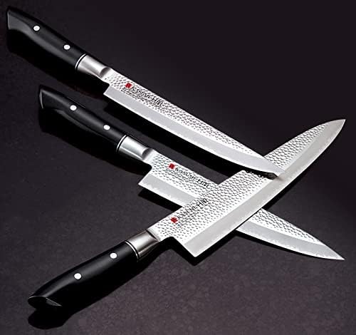 Zbog cigni k-74018 kasumi japanski profesionalni santoku kuharski nož, 18 cm, nehrđajući čelik, crni