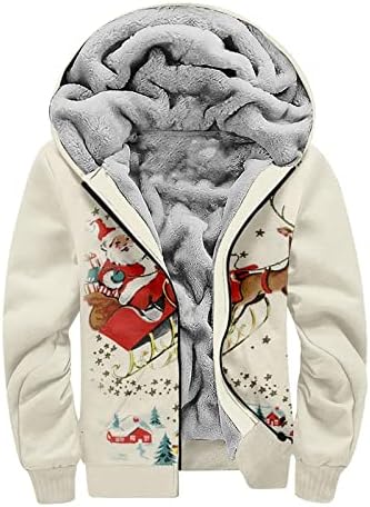 YMOSRH kaputi za muškarce casual tiskajte džemper s patentnim zatvaračem s dugim rukavima debeli pamučni odijelo zima muška muška lagana