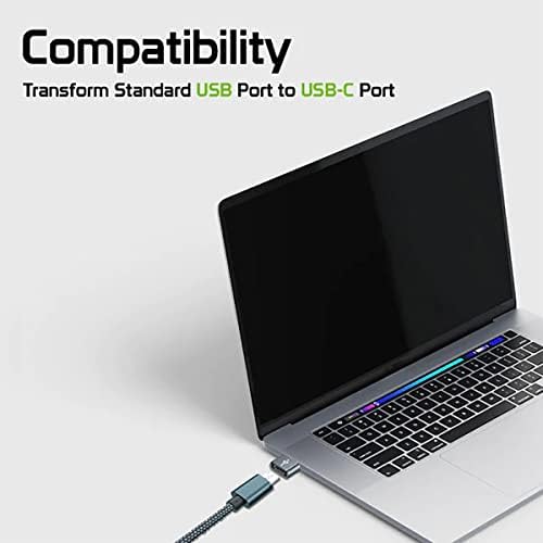USB-C ženska osoba za USB muški brzi adapter kompatibilan s vašim blu vivo 6 za punjač, ​​sinkronizaciju, OTG uređaje poput tipkovnice,