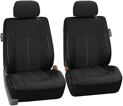 FH Grupna autosjedalica pokriva najviši razredni kožni kožni poklopci Zračni jastuk kompatibilni crni automobilski sjedalo pokrivača