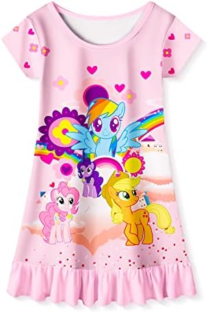 & Princeza haljina za djevojčice, ljetna ležerna majica s printom za malu djecu