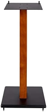 Monolitni 32-inčni stalak za zvučnike od trešnjevog drveta s podesivom gornjom pločom, Zvučnici A-liste težine do 75 kilograma, savršeni