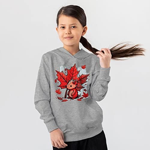 Kanada Maple Leaf Kids 'Spužva Hoodie - Hoodie za djecu - Hoodie za ispis za djecu