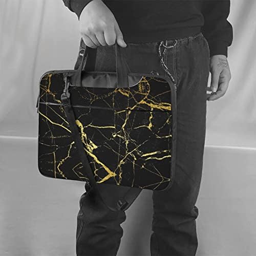 Crno zlatno mramorni prijenosni prijenosni torba/radna računalna torba s gornjom ručkom