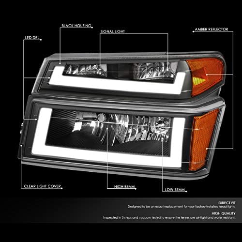 Dvostruka LED crna kutija jantarna kutna svjetla + set alata kompatibilan s 94-12