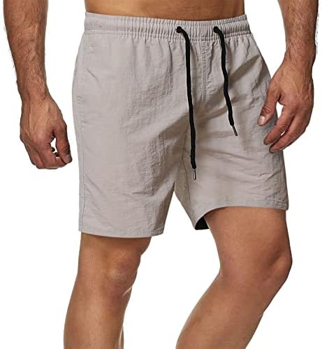 Sportske kratke hlače za muškarce Fit String Summer Beach Shorts s elastičnim strukom i džepovima košarkaškim kratkim hlačama