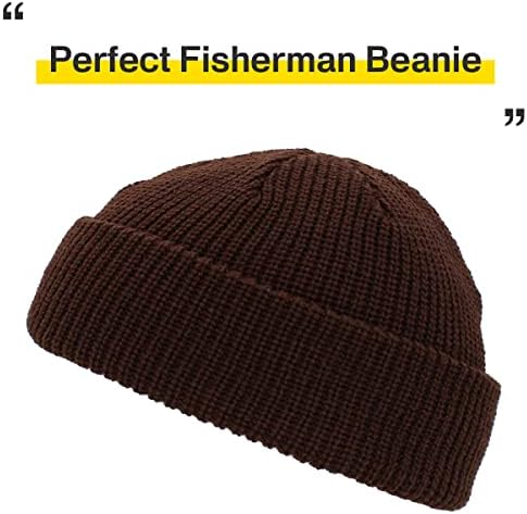 Ribarska kratka kapica u rasponu od klasična kapa od lubanje hipsterska kapa tople zimske kape s rebrastim akrilnim pletenim manšetama