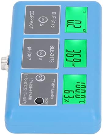 Kadimendium ispitivač kvalitete vode, PH Metar za sinkronizaciju podataka visoka točnost 7 u 1 alarm za alarm ili punjač za bazene