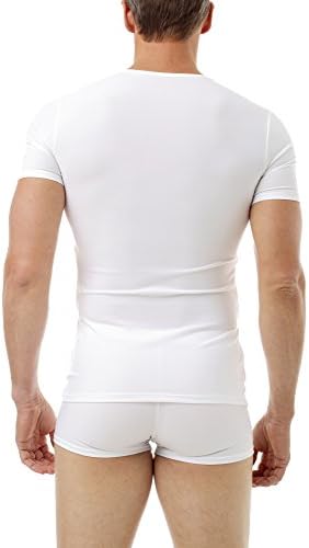 UnderWorks MENS PERFORMANS MIKROFIBER Kompresija V-izreza majice za mršavljenje, treninge i kao osnovni sloj
