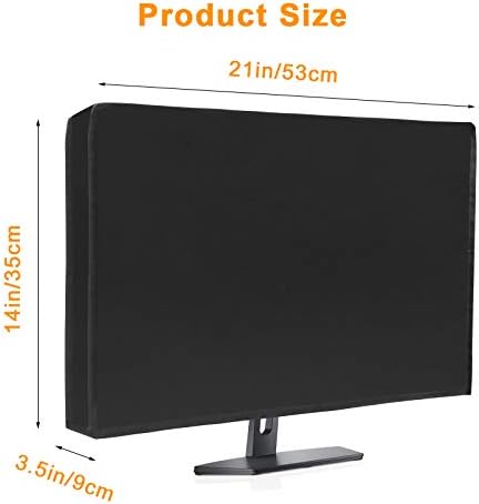 Vodootporni monitor za nadzor nad prašinom, luksuzni crni poklopac cijelog tijela za računalo anti-statički LCD-Silky HD ploča za prašinu