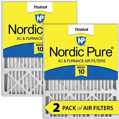 Filteri Nordic Pure 16x25x4 MERV 10 nabrane plus carbon za peći ac 2 kom. i 20x25x5 MERV 10 nabrane zamjenski filteri Honeywell za