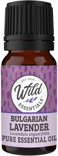 Wild Essentials Bugarska lavanda čisto esencijalno ulje 2 pakiranje - 10 ml, terapijski razred, napravljen i flaširan u SAD -u,