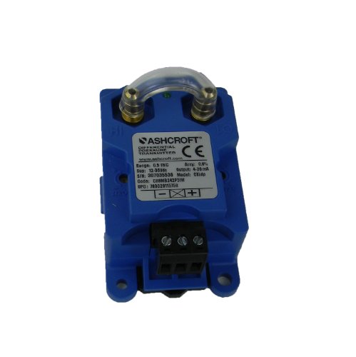 Ashcroft CX8MB242P5IW TIP CXLDP Diferencijalni odašiljač niskog tlaka, 1/4 bodljikavi muški priključak, izlazni signal 4/20mA, raspon