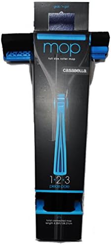 Casabella Grab 'n Go 1+2+3 komada Poljaka pune veličine valjka mopa crna/neonska plava