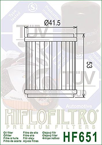Hiflofiltro HF651-2 Premium Filter za ulje, 2-pack