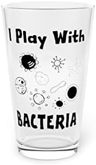 Pivo čaša Pinta 16 oz novost igra s bakterijama laboratoriji smiješni stručnjaci za mikroorganizme muškarci 16 oz
