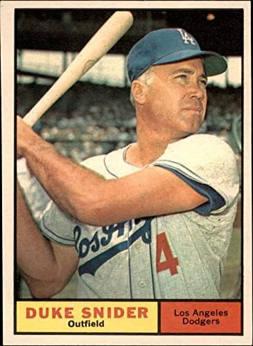 1961. Topps 443 Duke Snider Los Angeles Dodgers Ex/MT Dodgers