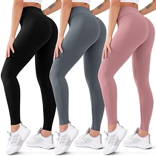 3 Paketi visokog struka za žene za žene u dizanju trbuha za kontrolu trbuha joge hlače koje se ne promatraju trening hlače ¡