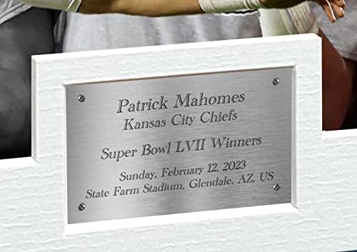 Patrick Mahomes Kansas City Super Bowl LVII 57 Pobjednici Autografirani potpisani 12x8 A4 Fotografija Fotografija Frame Frame Football