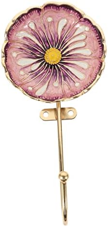 Abaodam caklina cvjetna kuka nordijska dekor torbica vješalica nakit kuke retro držač tipki zidni ključ vješalica metal cvjetna kuka